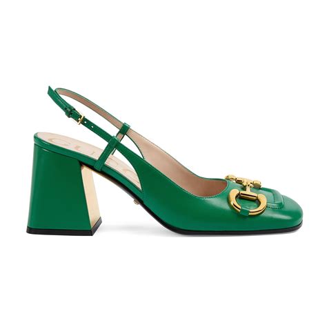 gucci green slingback|gucci slingback shoes.